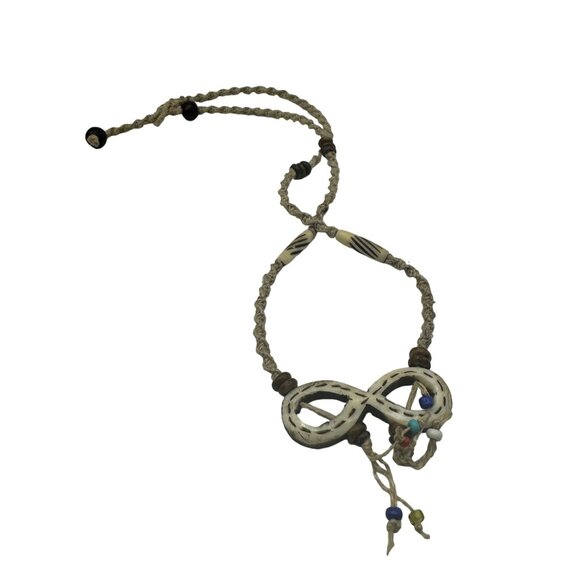 Handcrafted Infinity Knot Necklace With Beads - Picture 4 of 4